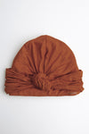 Clay Satin-Lined Knot Turban