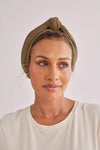 Camel Satin-Lined Knot Turban