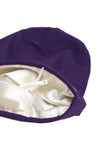 Purple Adjustable Slap | Satin-Lined Cap