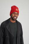 High Top Beanie - Red