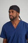 Men's Satin-Lined Scrub Cap - Black