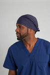 Men's Satin-Lined Scrub Cap - Navy