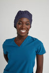 Women's Satin-Lined Scrub Cap - Navy