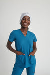 Women's Satin-Lined Scrub Cap - Gray