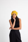 All Silk Turban - Mustard