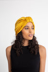 All Silk Turban - Mustard