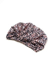 Spotted Print All-Satin Knot Turban