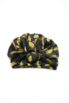 Olive Print All-Satin Knot Turban