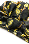 Olive Print All-Satin Knot Turban