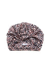 Spotted Print All-Satin Knot Turban