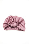 Speckled Blush All-Satin Knot Turban