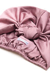 Speckled Blush All-Satin Knot Turban