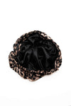 Satin-Lined Shower Cap - Cheetah Print