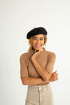 Wool Beret - Black