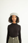 Wool Beret - Light Gray