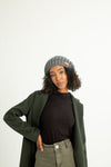 Dark Gray Slouchy Warm Slap w/ Pom