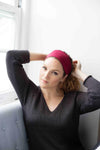 Grace Eleyae Headbands Jersey Knit Headband - Wine