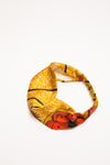 All Silk Headband - Mustard Floral