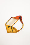 All Silk Headband - Mustard Floral