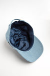 Light Denim Satin-Lined Baseball Hat