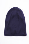 Navy Extra Long Slap | Satin-Lined Cap